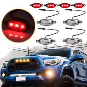 Led Calandre Multicouleur RGB Avec Application 4Pcs