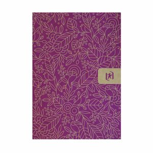 OXFORD Agenda scolaire journalier 12×18 2025-2026 Kraft rouge Bordeaux