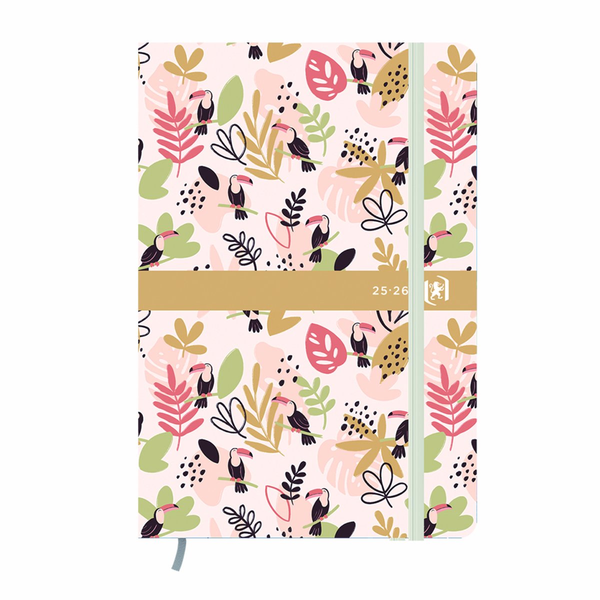 OXFORD Agenda scolaire journalier 12×18 2025-2026 Les motifs de Camille Ocre – Image 2