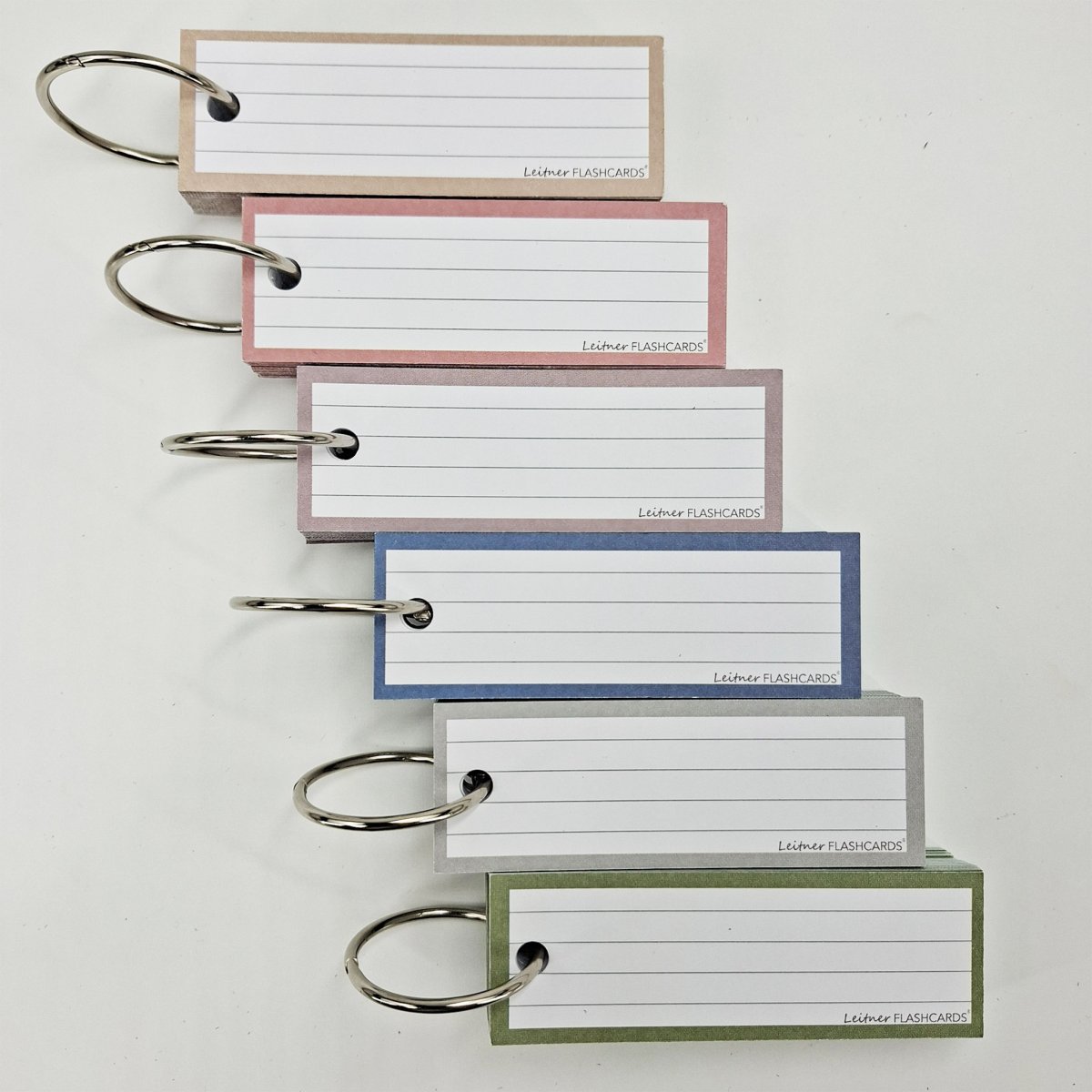 50 Flashcards Leitner Vocabulaire lignées cadre rose quartz – Image 3