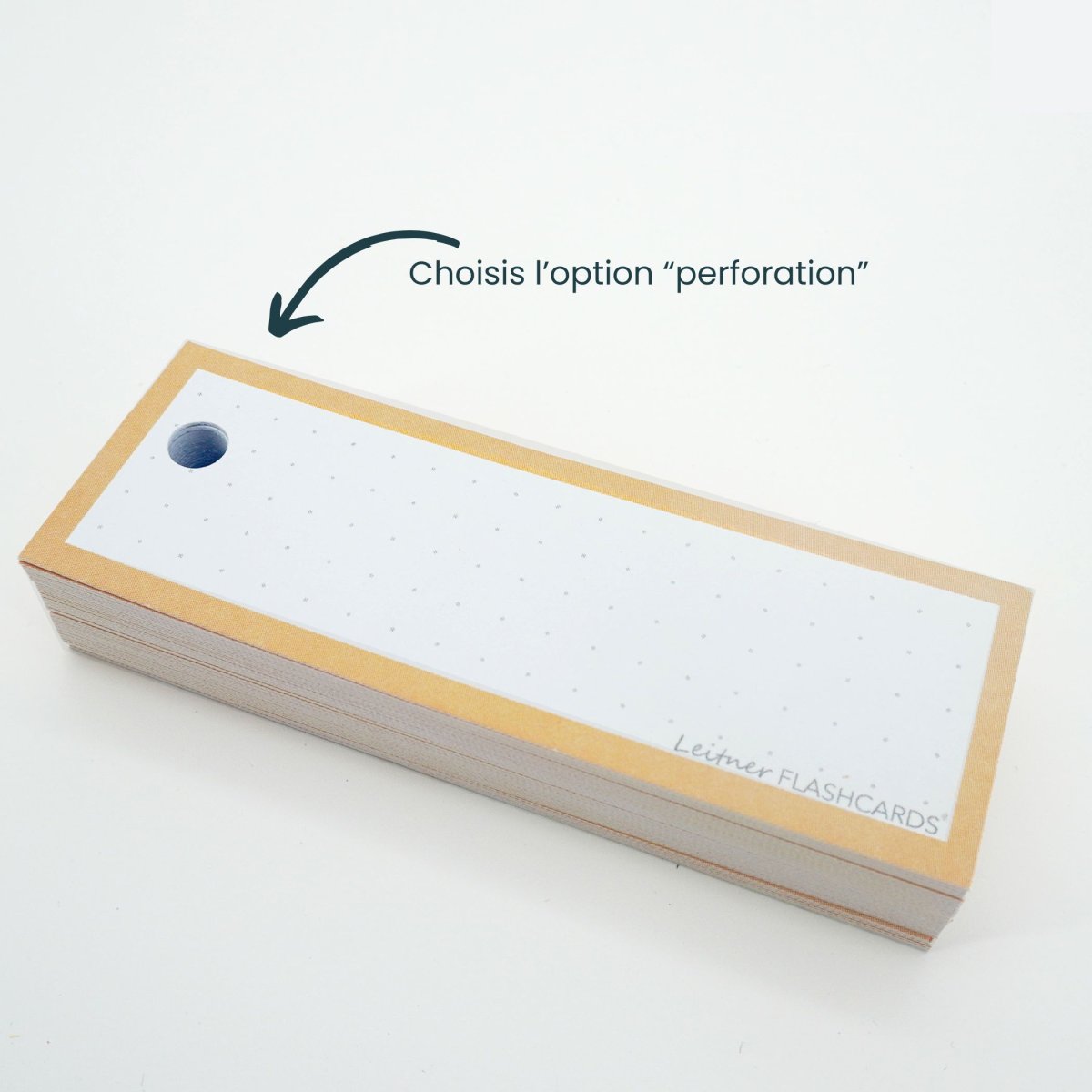 50 Flashcards Leitner Vocabulaire à points cadre pastel pêche – Image 4