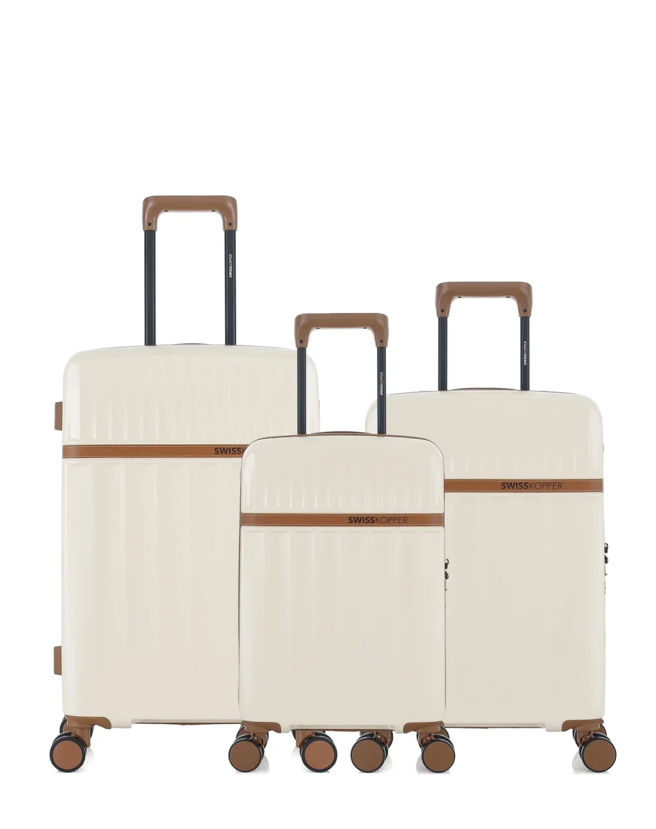 Lot de 3 Valises Rigides Taille Moyenne, Cabine et Cabine XS ZERMATT – Image 9