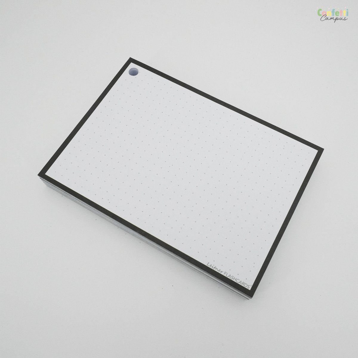 50 Flashcards Leitner A6 à points cadre noir – Image 5