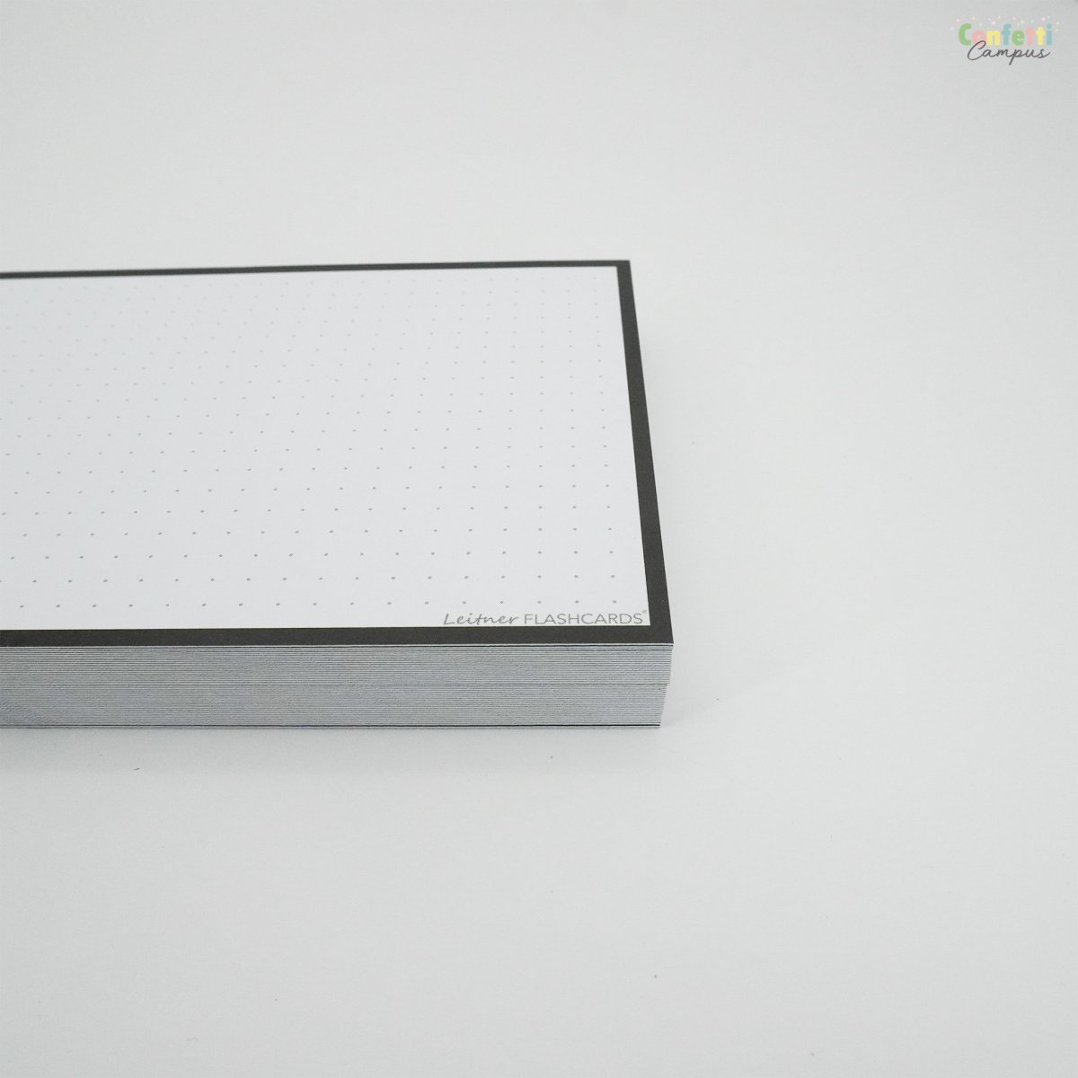 50 Flashcards Leitner A6 à points cadre noir – Image 4