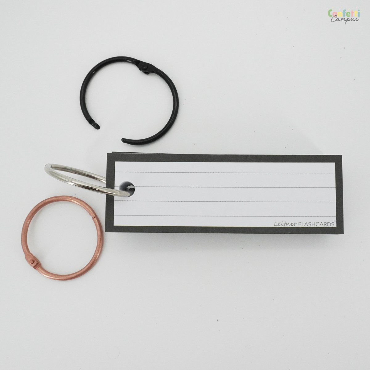 50 Flashcards Leitner Vocabulaire lignées cadre noir – Image 8