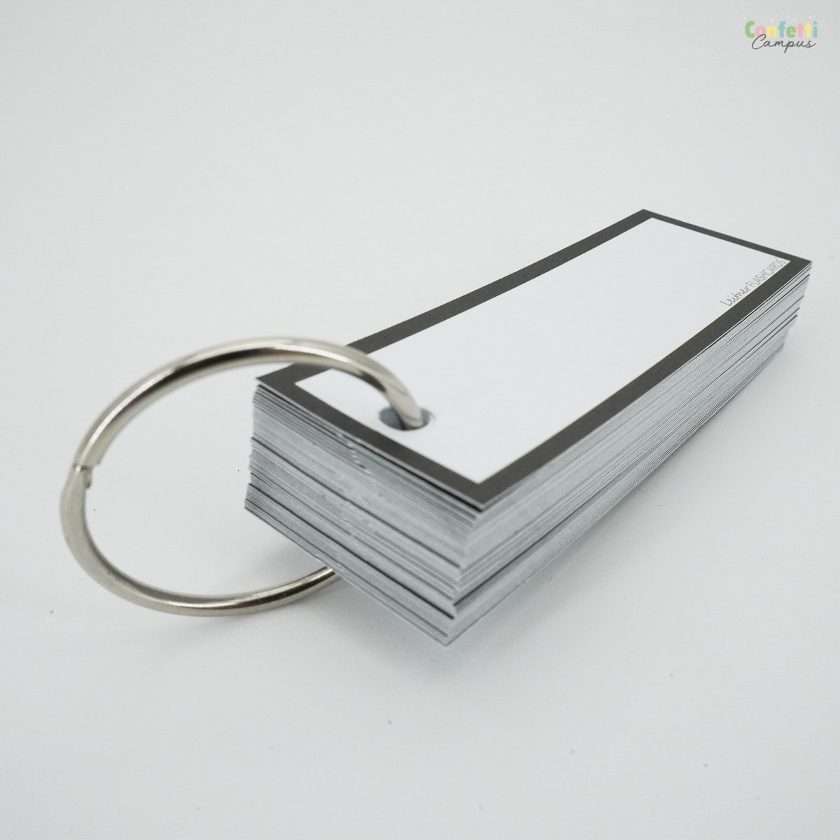 50 Flashcards Leitner Vocabulaire blanches cadre noir – Image 6