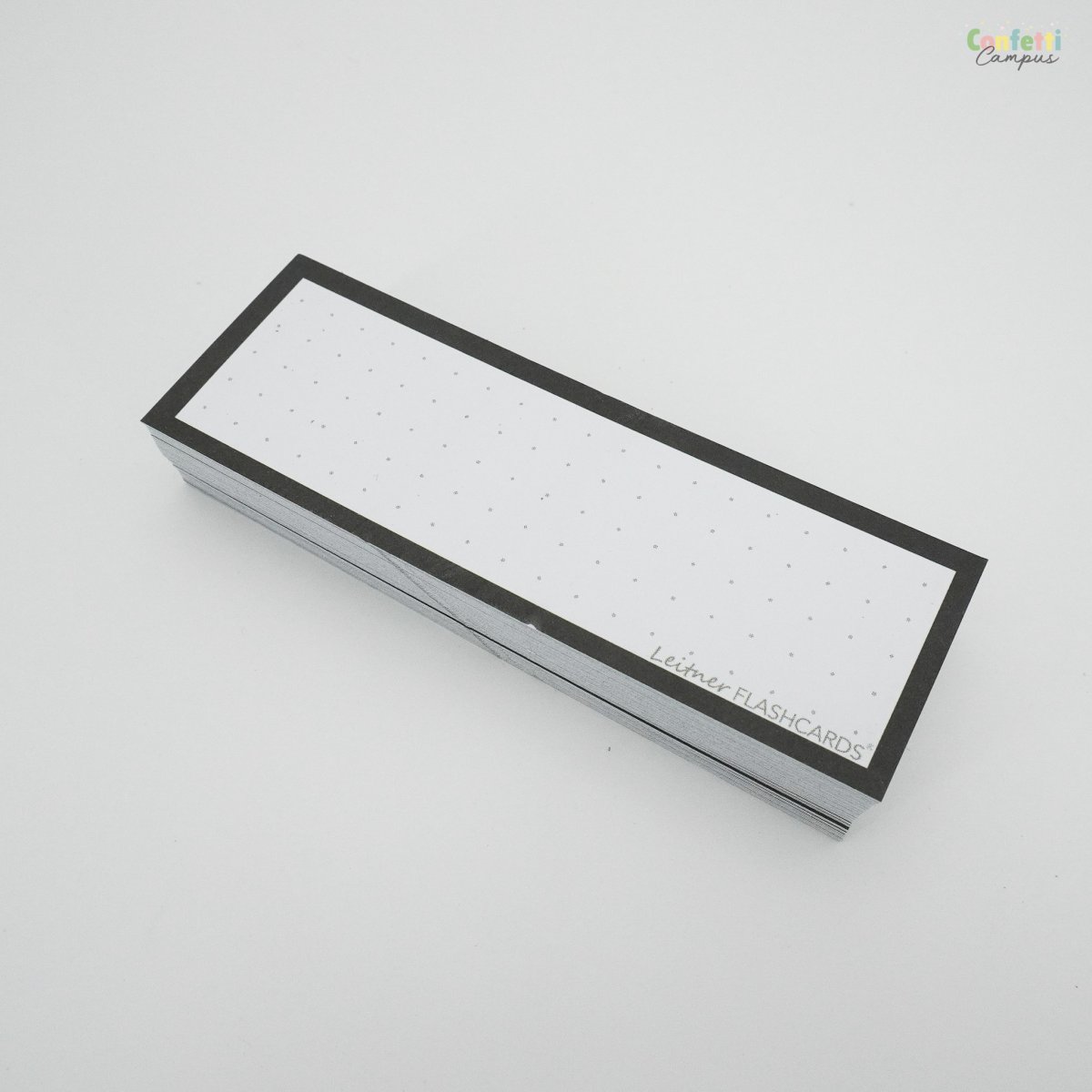 50 Flashcards Leitner Vocabulaire à points cadre noir – Image 3