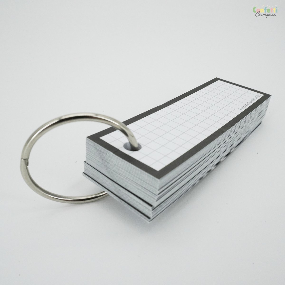 50 Flashcards Leitner Vocabulaire à petits carreaux cadre noir – Image 6