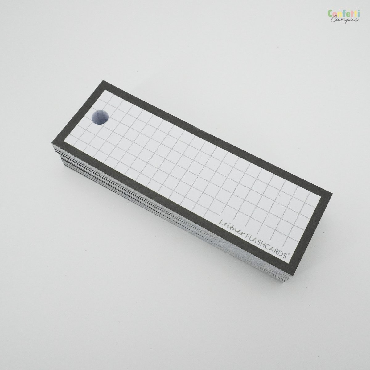 50 Flashcards Leitner Vocabulaire à petits carreaux cadre noir – Image 5