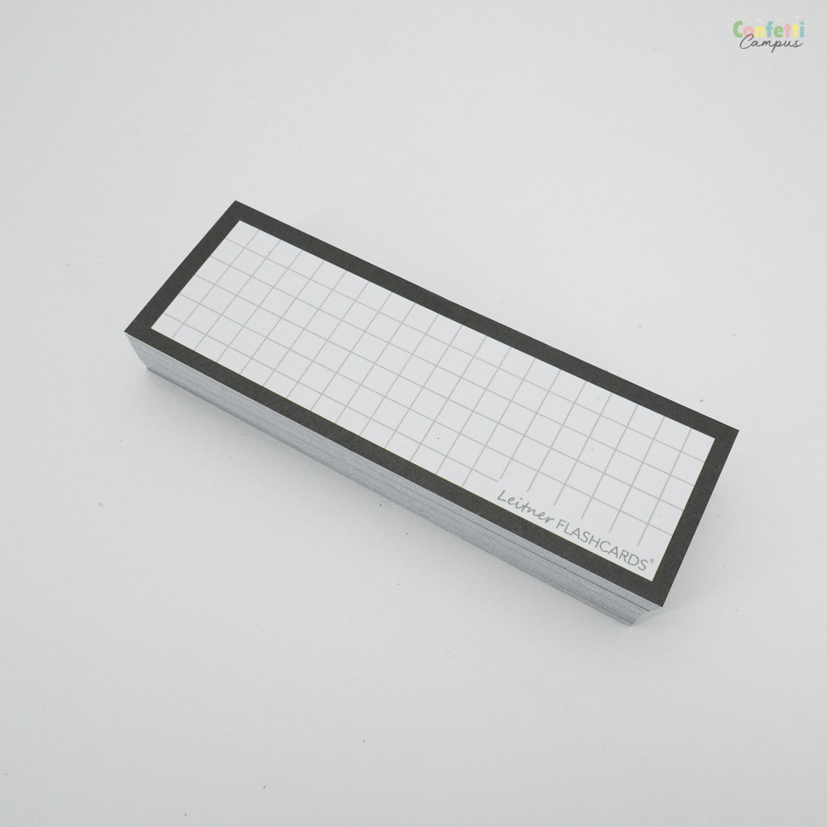 50 Flashcards Leitner Vocabulaire à petits carreaux cadre noir – Image 3