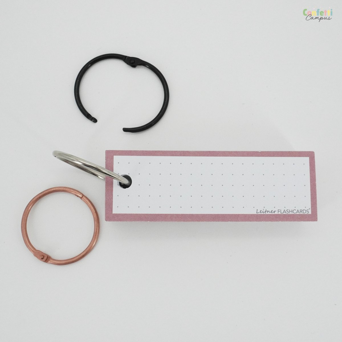 50 Flashcards Leitner Vocabulaire à points cadre rose quartz – Image 6