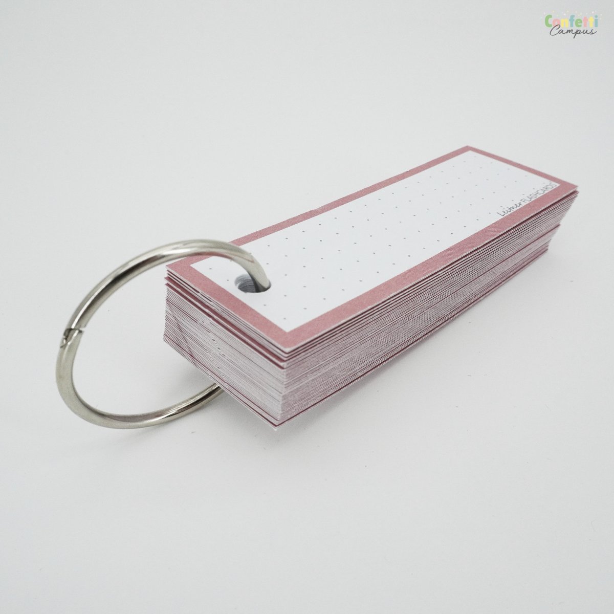 50 Flashcards Leitner Vocabulaire à points cadre rose quartz – Image 4