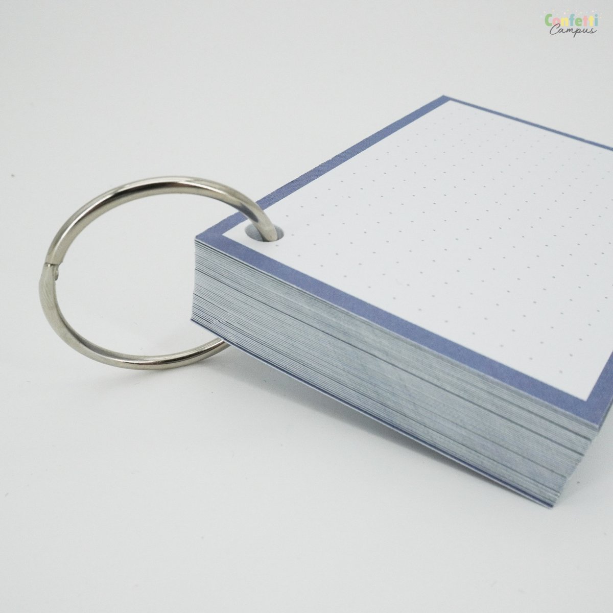 50 Flashcards Leitner A7 à points cadre Brume bleue – Image 5