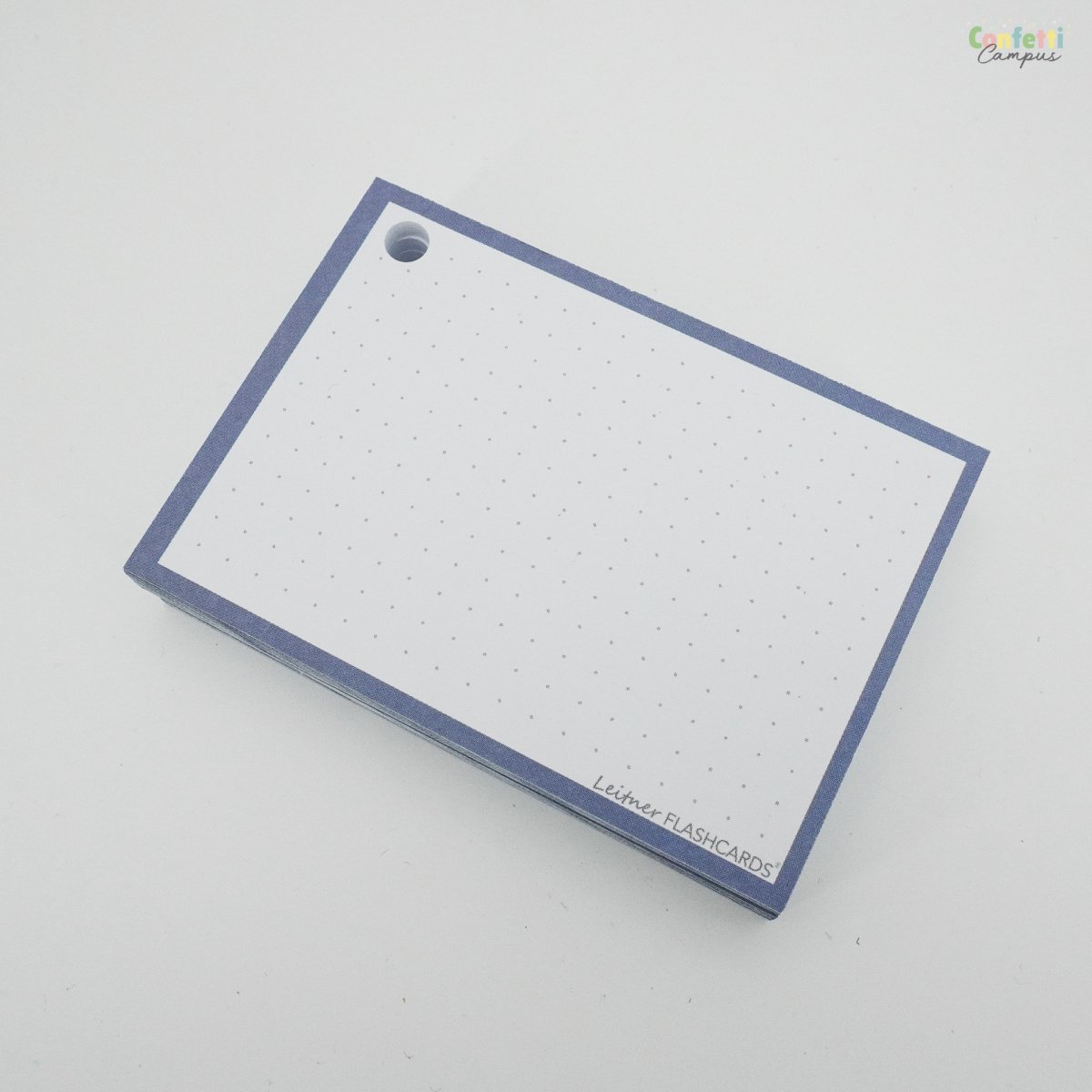 50 Flashcards Leitner A7 à points cadre Brume bleue – Image 4