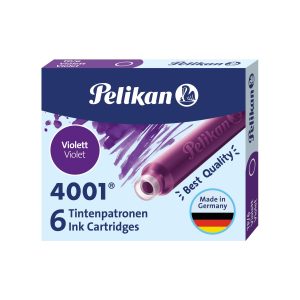 PELIKAN Boîte de 6 cartouches d&rsquo;encre pour stylo-plume Violet