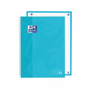 OXFORD TOUCH EUROPEAN BOOK1 Cahier A4+ à spirale 160 pages ligné Bleu Celeste