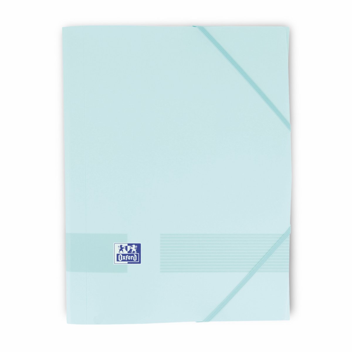 OXFORD Live & Go Chemise 3 rabats à élastique A4+ plastique Bleu pastel – Image 2