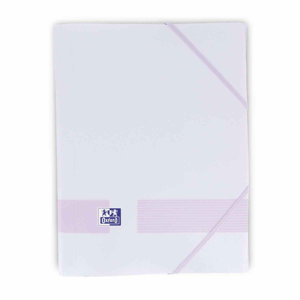 OXFORD Live & Go Chemise 3 rabats à élastique A4+ plastique Violet pastel