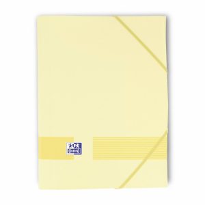 OXFORD Live & Go Chemise 3 rabats à élastique A4+ plastique Jaune pastel