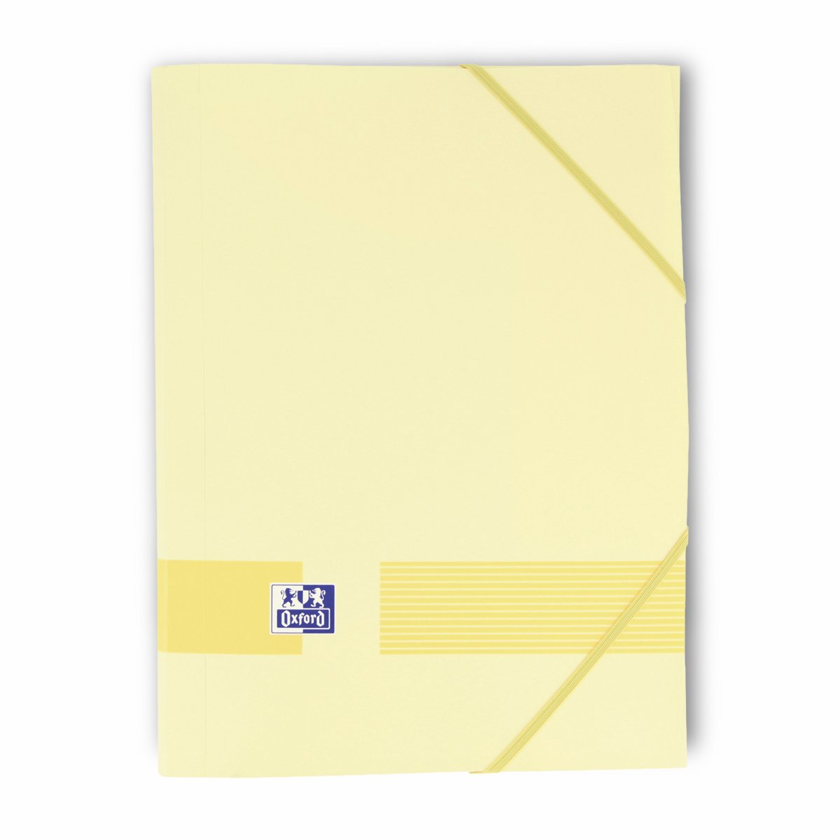 OXFORD Live & Go Chemise 3 rabats à élastique A4+ plastique Jaune pastel – Image 2