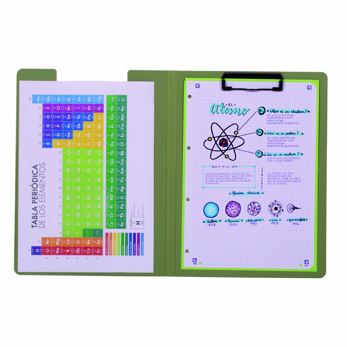 OXFORD LIVE & GO Porte-bloc à pince 24x32cm vert safari – Image 8