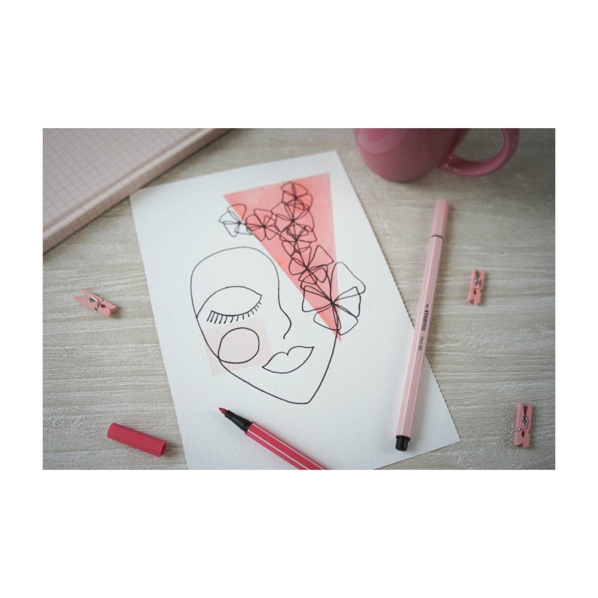 STABILO Pen 68 Feutres de dessin assorti Pastellove x12 – Image 8