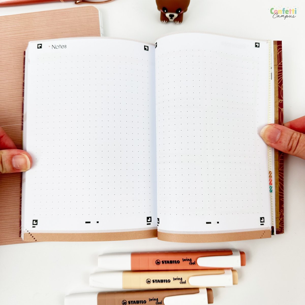 OXFORD Agenda scolaire journalier 12×18 2025-2026 Kraft Touche de verdure – Image 4