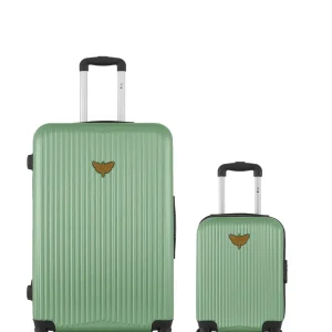 Lot de 2 Valises Rigides Grand Format et Cabine XXS AGATA