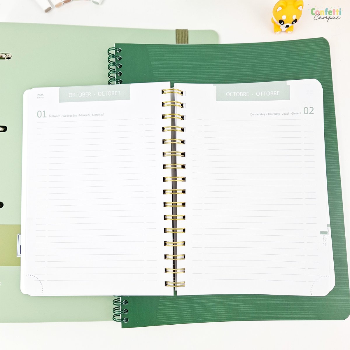 BRUNNEN Agenda scolaire journalier A5 2025-2026 Petites plantes – Image 8