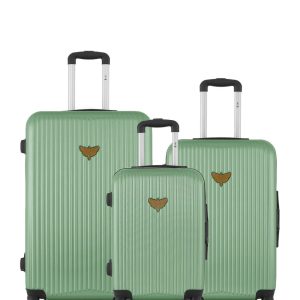 Lot de 3 Valises Rigides Grand Format, Taille Moyenne et Cabine AGATA