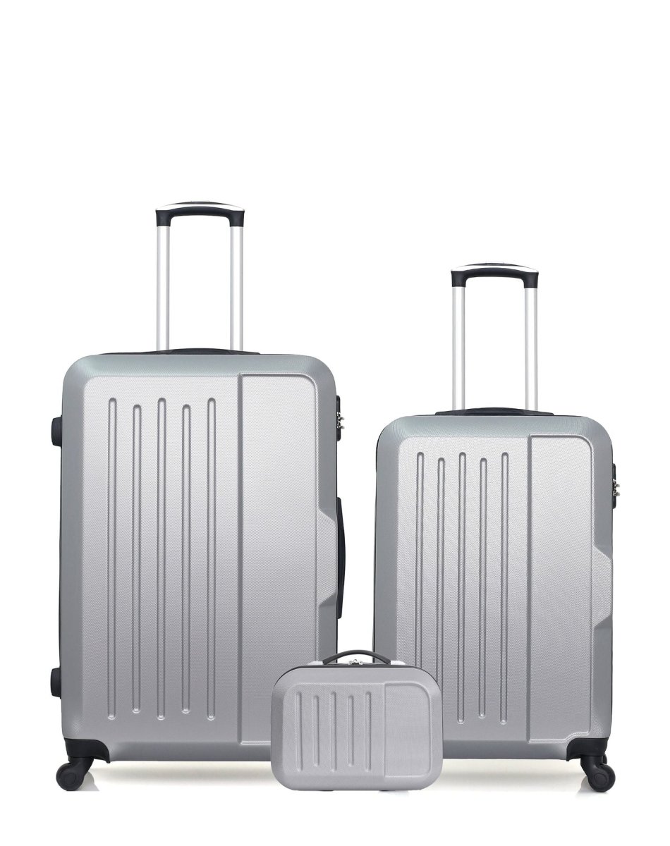 Lot de 3 Valises Rigides Grand Format, Taille Moyenne et Vanity VESUVIO – Image 8