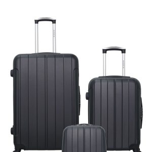 Lot de 3 Valises Rigides Grand Format, Cabine et Vanity NAPOLI