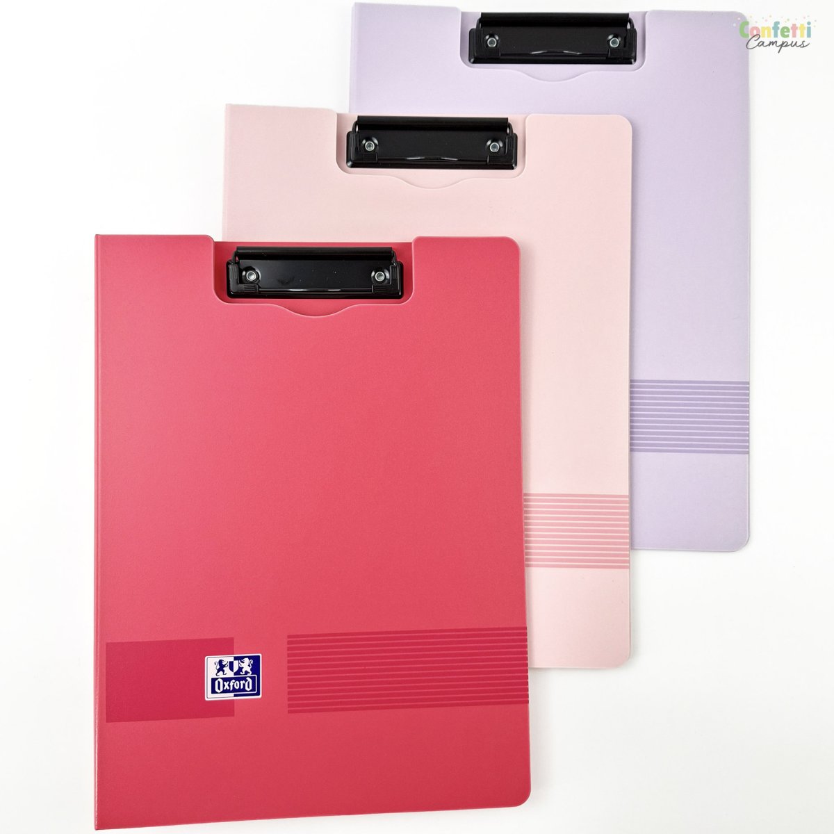 OXFORD LIVE & GO Porte-bloc à pince 24x32cm rose dragée – Image 4