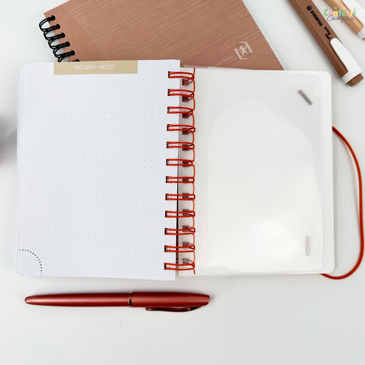 BRUNNEN Agenda scolaire journalier A6 2025-2026 Don’t stress Beige â Image 7