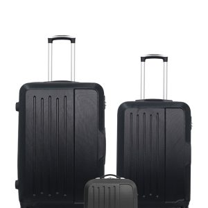 Lot de 3 Valises Rigides Grand Format, Taille Moyenne et Vanity VESUVIO