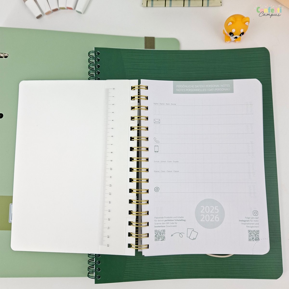 BRUNNEN Agenda scolaire journalier A5 2025-2026 Petites plantes – Image 5