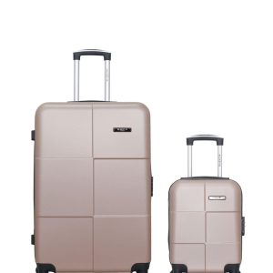 Lot de 2 Valises Rigides Grand Format et Cabine XXS MIAMI