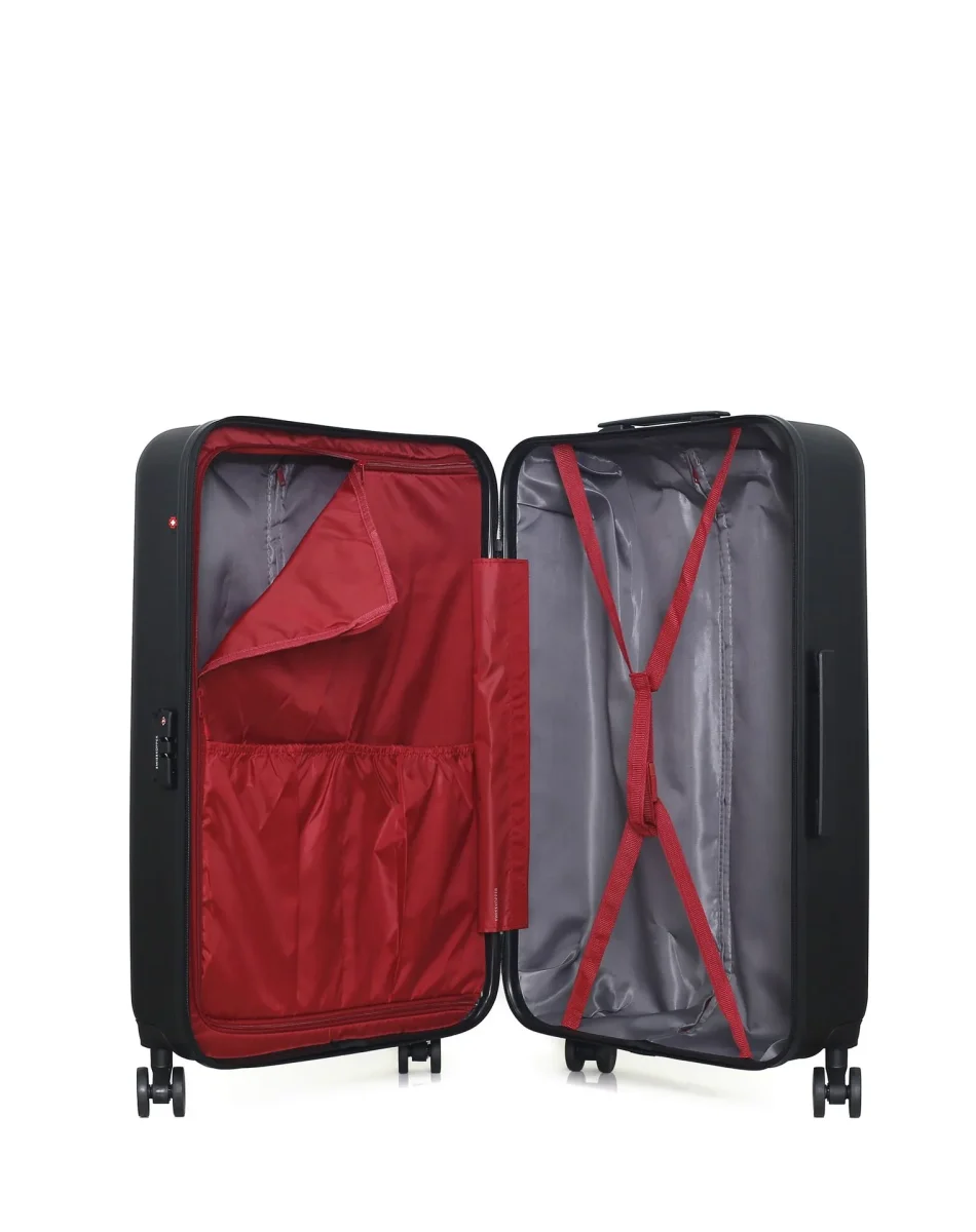 Lot de 4 Valises Rigides Grand Format, Taille Moyenne, Cabine XXS et Vanity WIL – Image 7