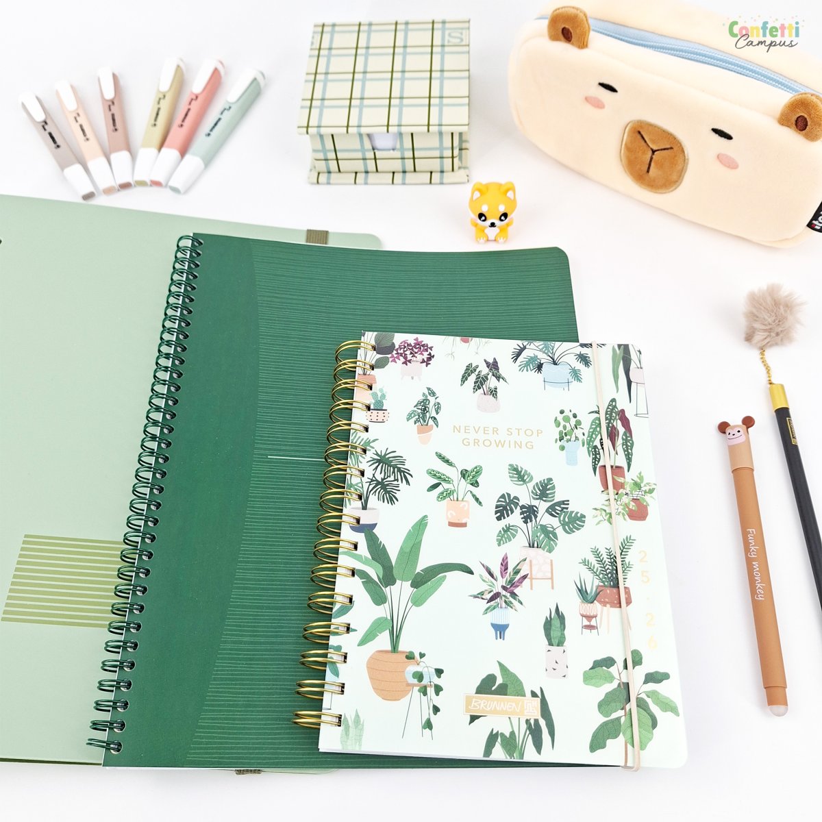 BRUNNEN Agenda scolaire journalier A5 2025-2026 Petites plantes – Image 4