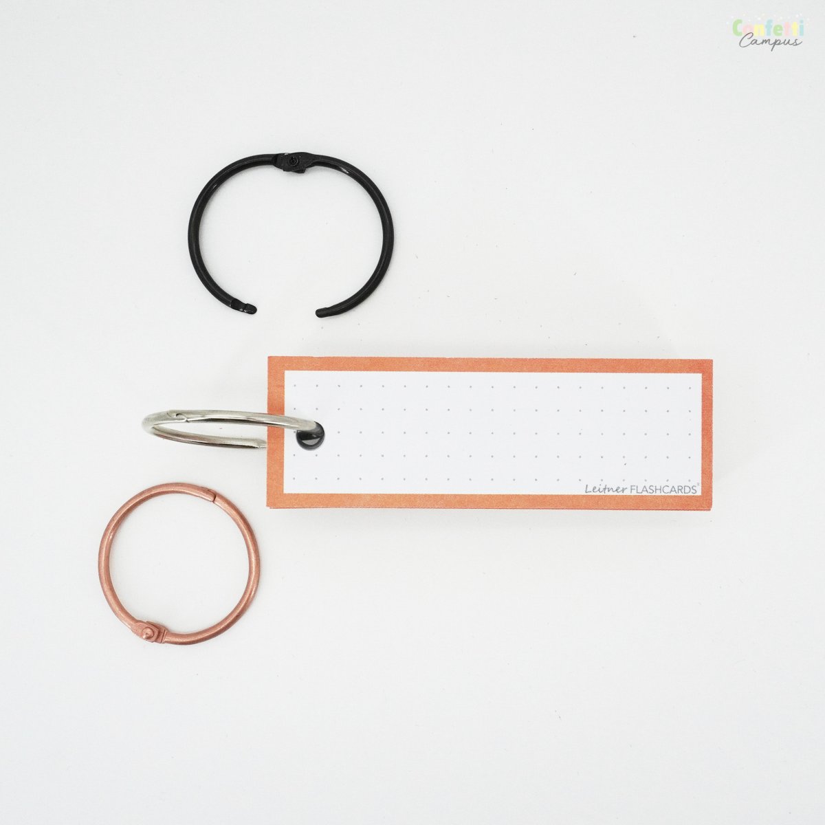 50 Flashcards Leitner Vocabulaire à points cadre orange mandarine – Image 8