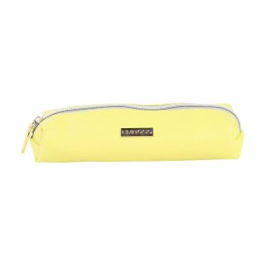 ANCOR EMBOSS Trousse à stylos rectangulaire petit modèle pastel jaune