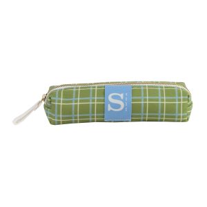ANCOR STILL Trousse à stylos rectangulaire petit modèle Tartan vert