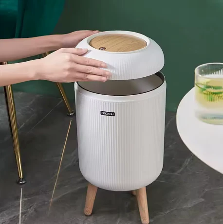 Poubelle de cuisine en Plastique Haute Pression Bois – Image 3
