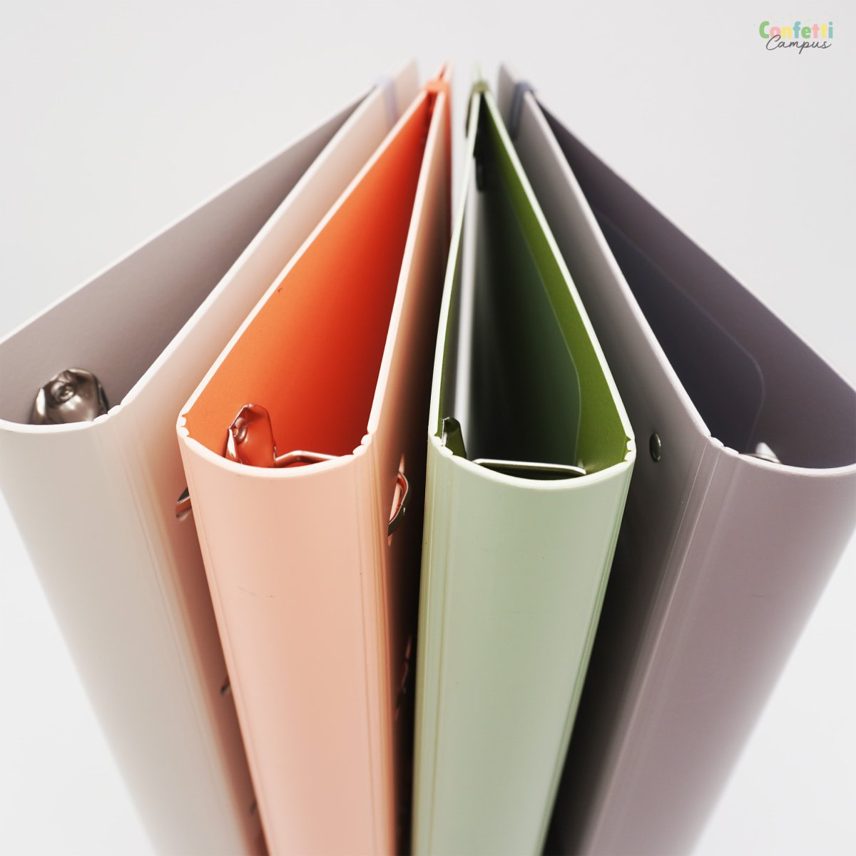 OXFORD BOREAL Classeur à anneaux A4+ 40mm Vert olive – Image 9