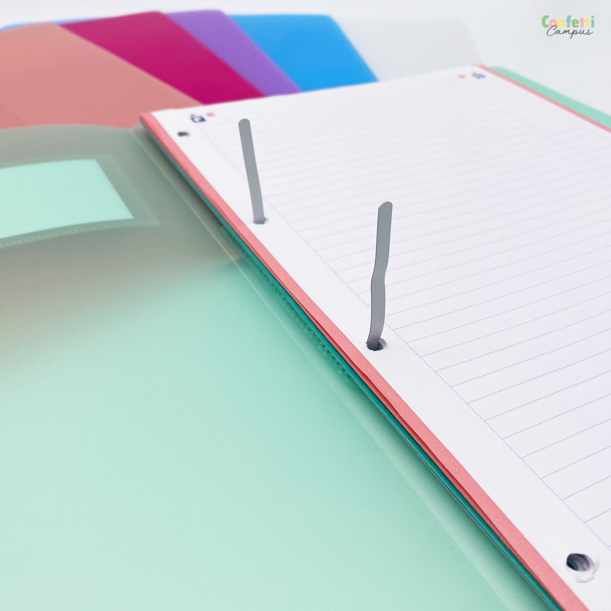 BRUNNEN FACT! Chemise à lamelle A4 en plastique Menthe – Image 6