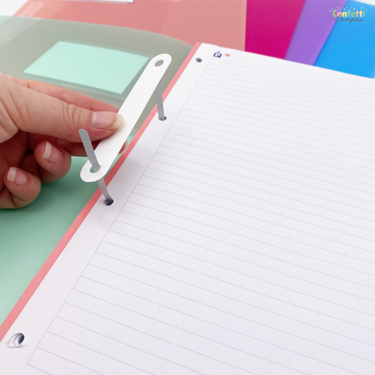 BRUNNEN FACT! Chemise à lamelle A4 en plastique Gris – Image 7