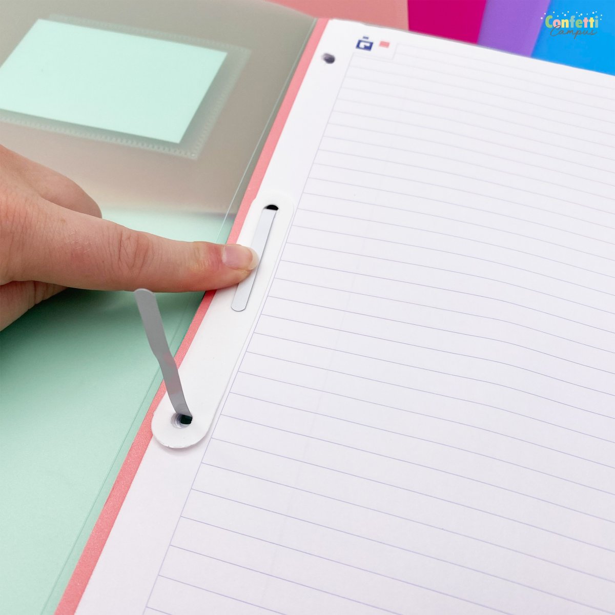 BRUNNEN FACT! Chemise à lamelle A4 en plastique Orange – Image 8