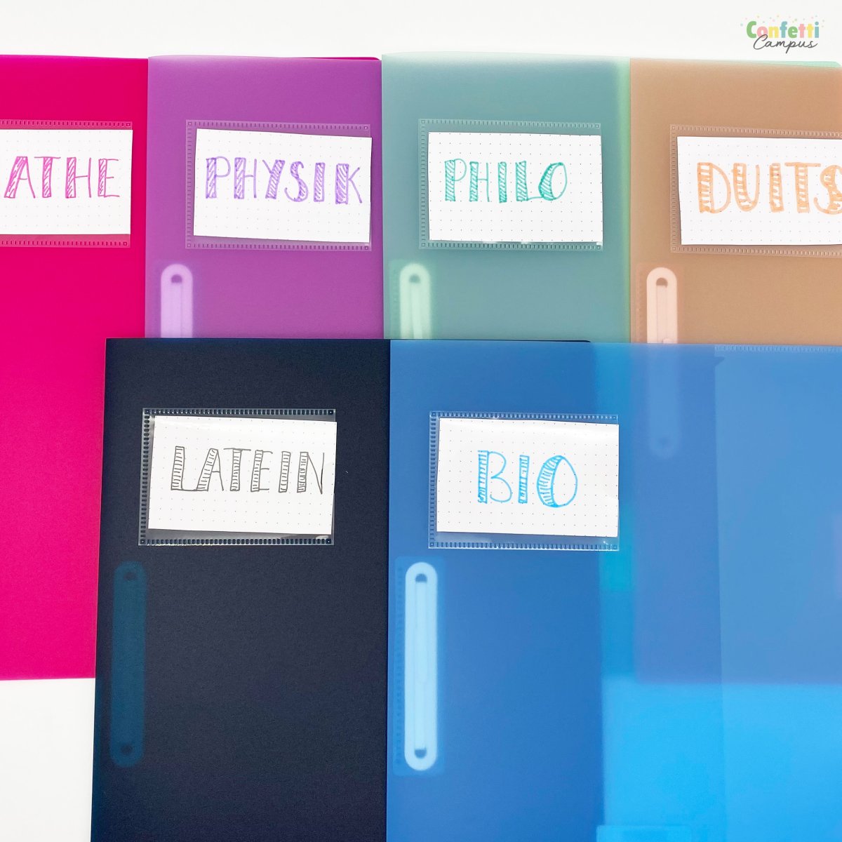 BRUNNEN FACT! Chemise à lamelle A4 en plastique Orange – Image 5