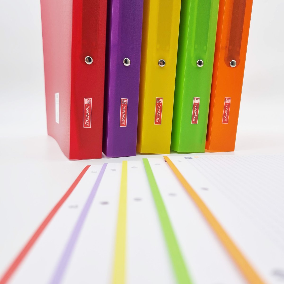 BRUNNEN FACT! Classeur à anneaux A4 25mm Orange – Image 9