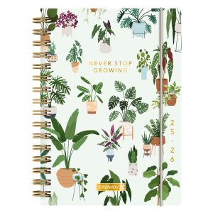 BRUNNEN Agenda scolaire journalier A5 2025-2026 Petites plantes